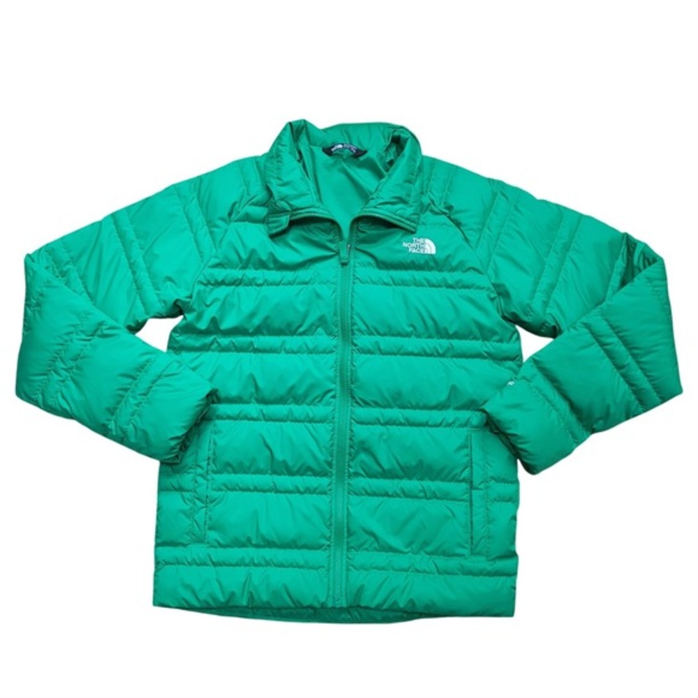 The North Face Boys Green 550 Down‎ Puffer Jacket XL 18/20